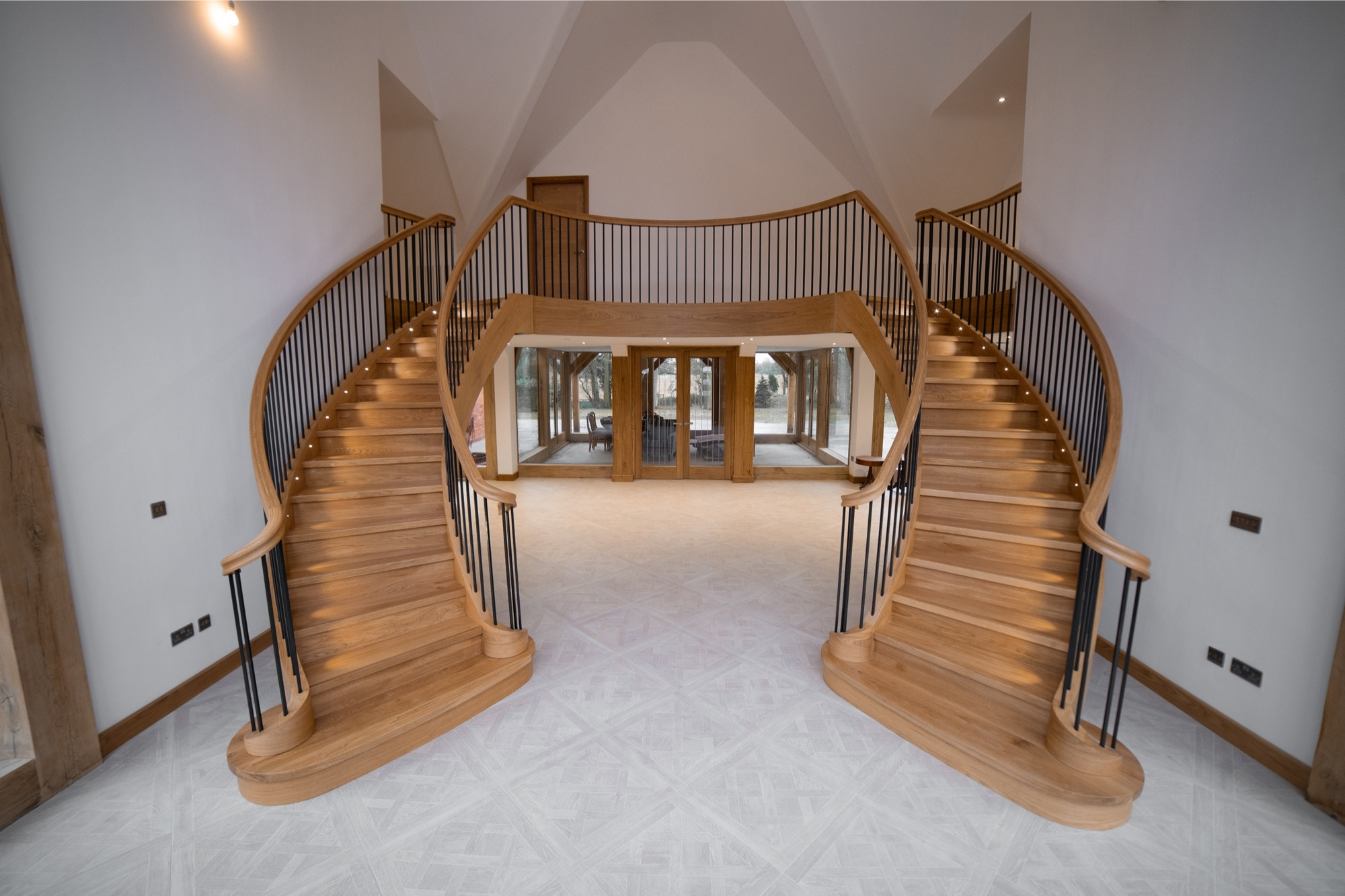 Hero a spiral staircase in a house