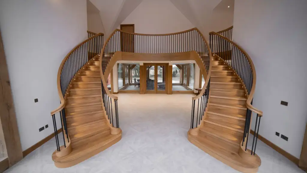Central Staircase Incorporated Lighting