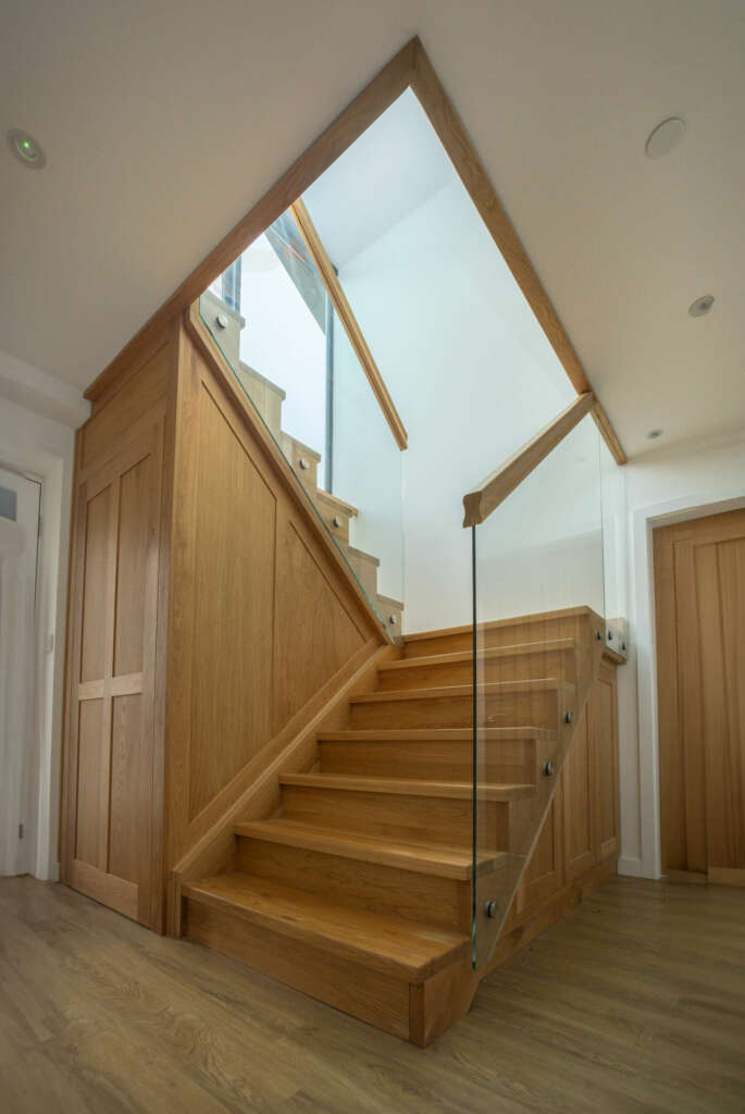 Contemporary Glass and Oak