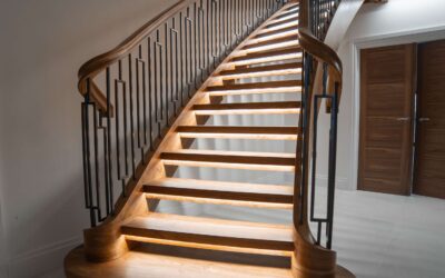 Walnut Curved Staircase