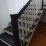 Modern Oak Clad, Black-Stained Concrete Staircase6