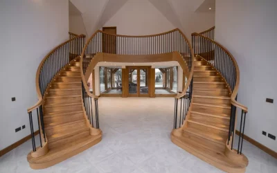 A Masterpiece of Elegance- the twin curved staircase journey