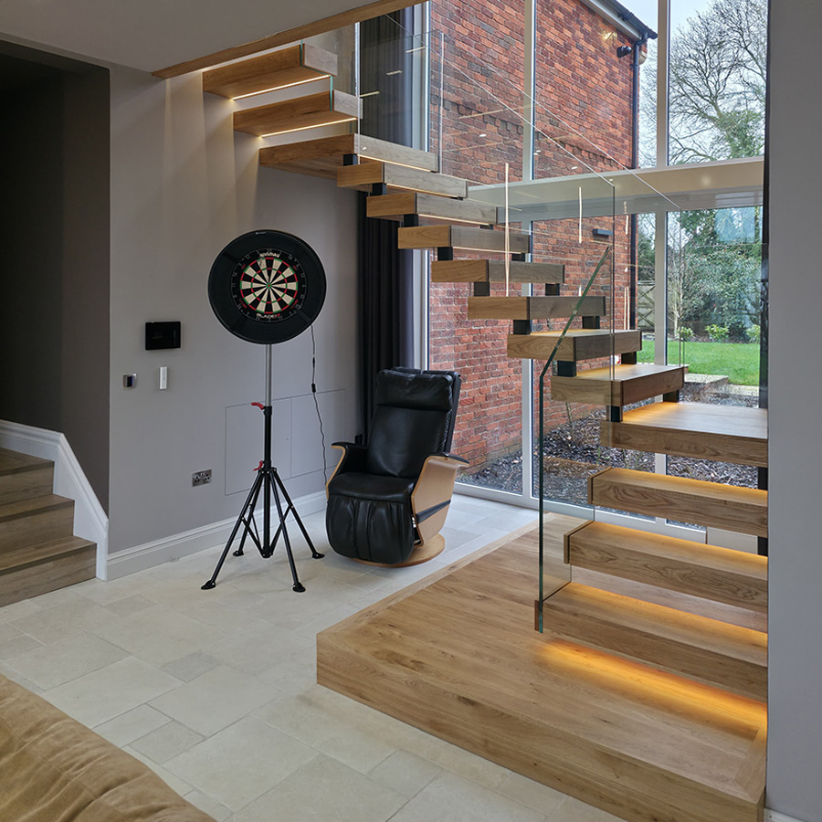 Bespoke Floating cantilever staircases