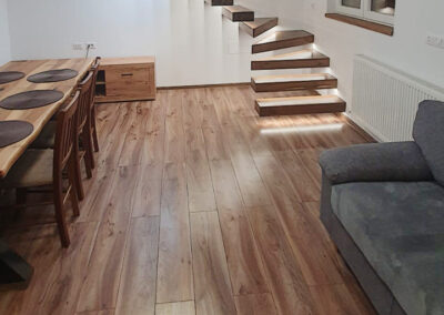 Bespoke Walnut Floating Staircase