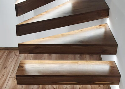 Bespoke Walnut Floating Staircase
